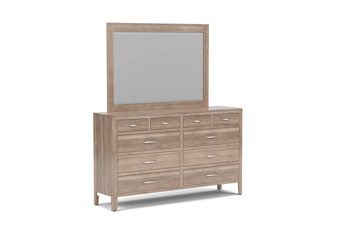 Brighton Dresser + Mirror Maple Pebble Stone placeholder